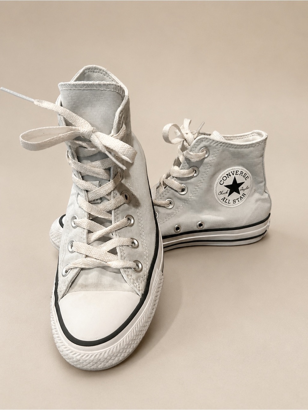 Converse All Star High Top "Ghosted" Grey Size 7